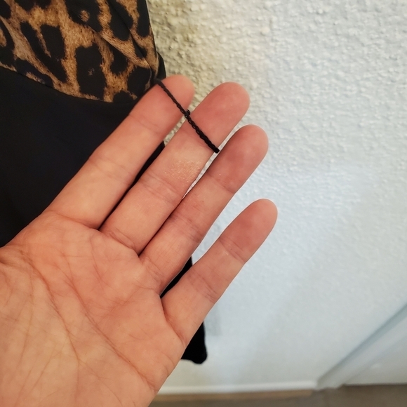 Torrid Size 5 Studio Knit Surplice Leopard Print Black Romper - Picture 11 of 14